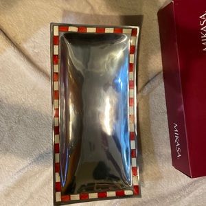 New in box Mikasa Carnival holiday rectangular holiday platter